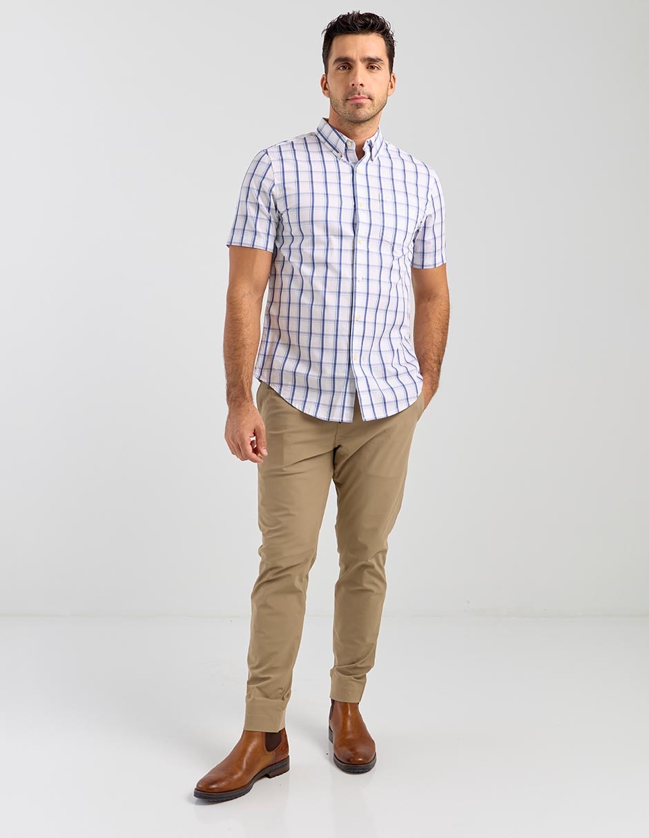 Camisa casual de algodón manga corta para hombre 3
