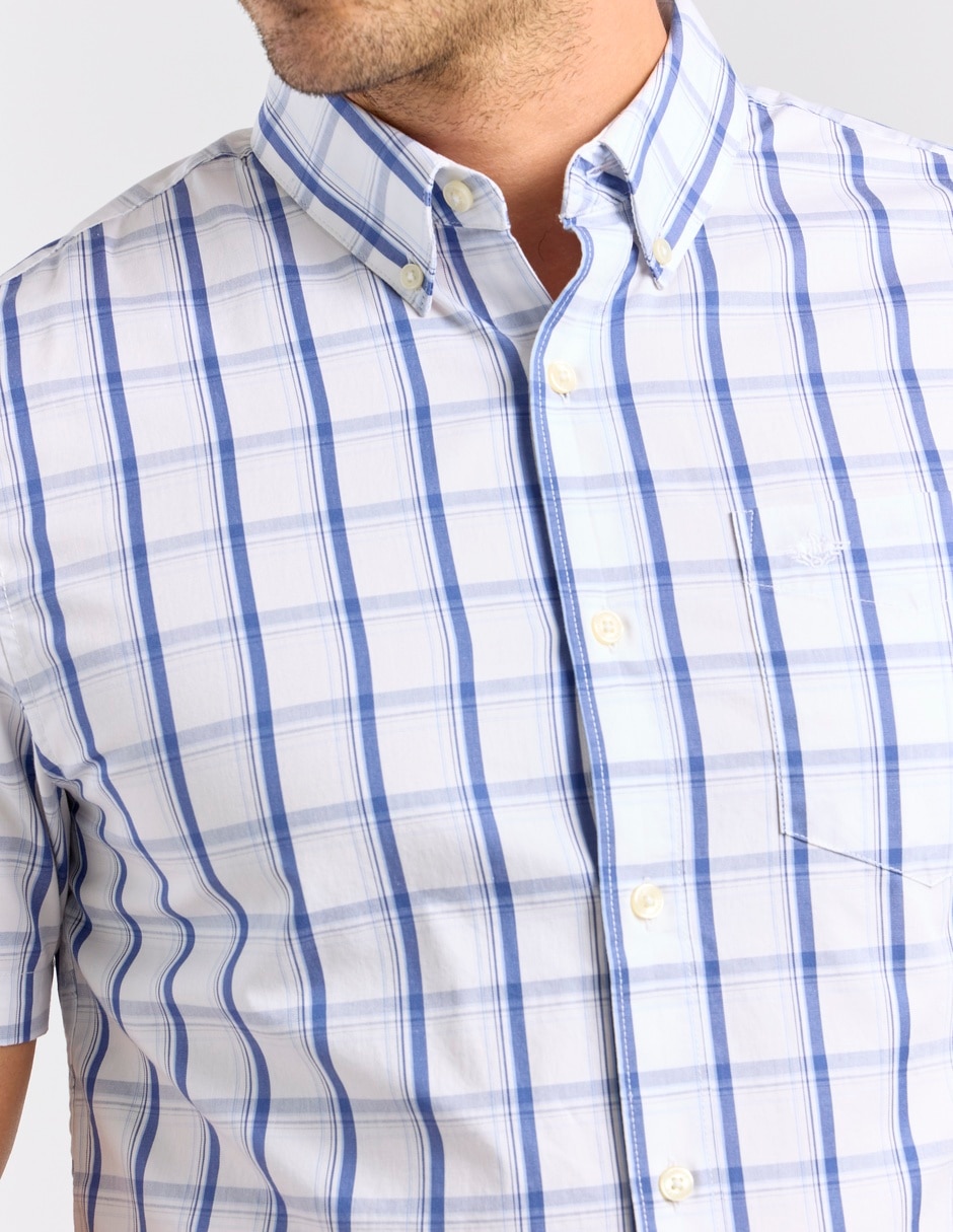Camisa casual de algodón manga corta para hombre 4