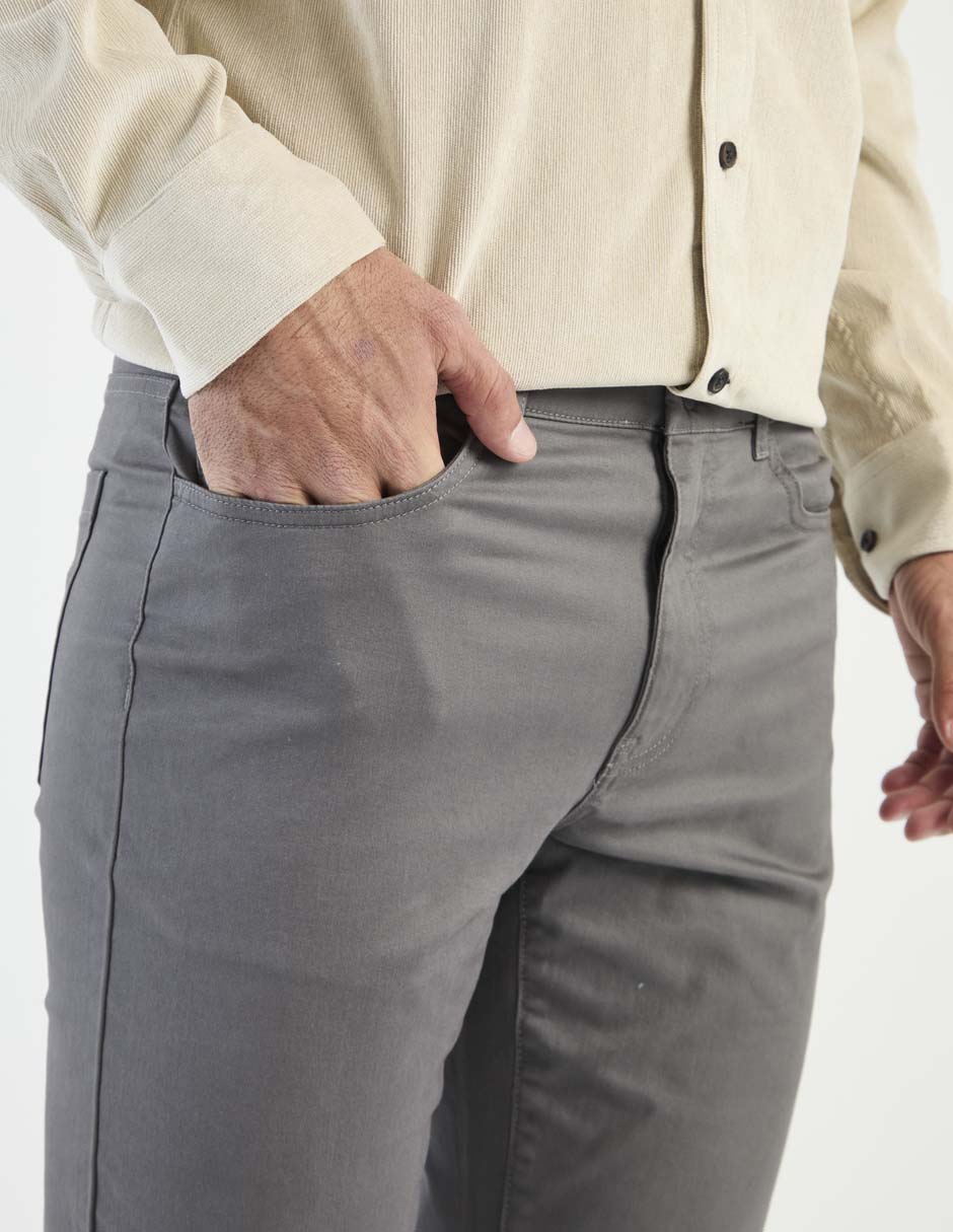 Pantalón casual chino straight para hombre 4