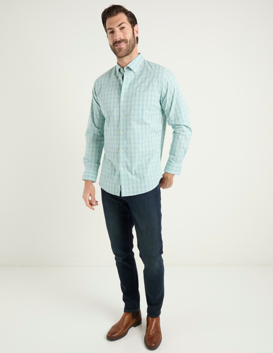 Camisa casual de algodón manga larga para hombre 3