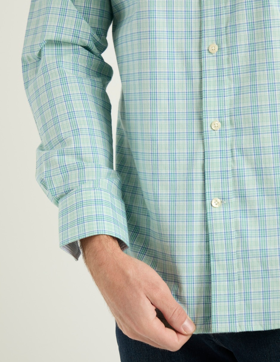 Camisa casual de algodón manga larga para hombre 5