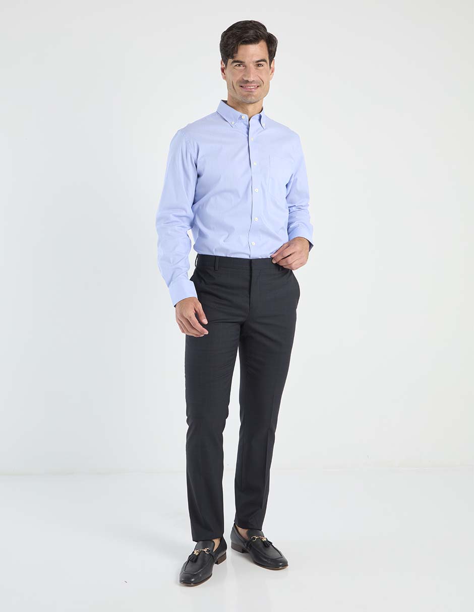 Camisa casual de algodón manga larga para hombre 3