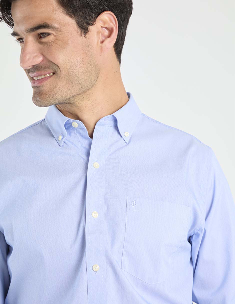 Camisa casual de algodón manga larga para hombre 4