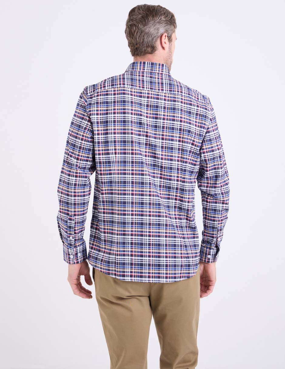 Camisa casual de algodón manga larga para hombre 2