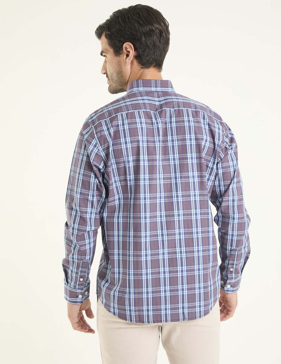 Camisa casual de algodón manga larga para hombre 2