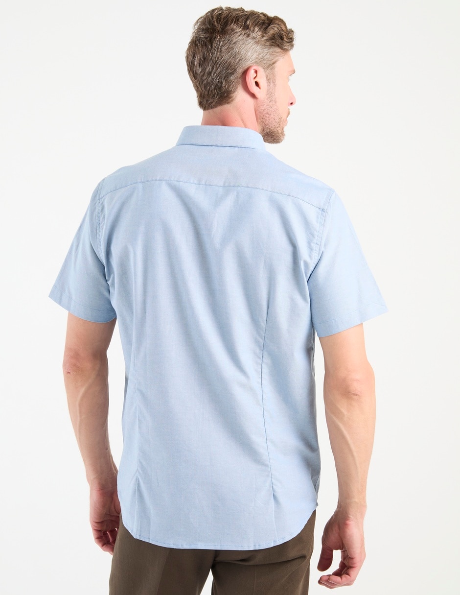 Camisa casual de algodón manga corta para hombre 2