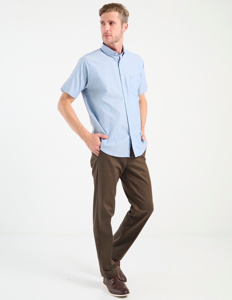 Camisa casual de algodón manga corta para hombre 3