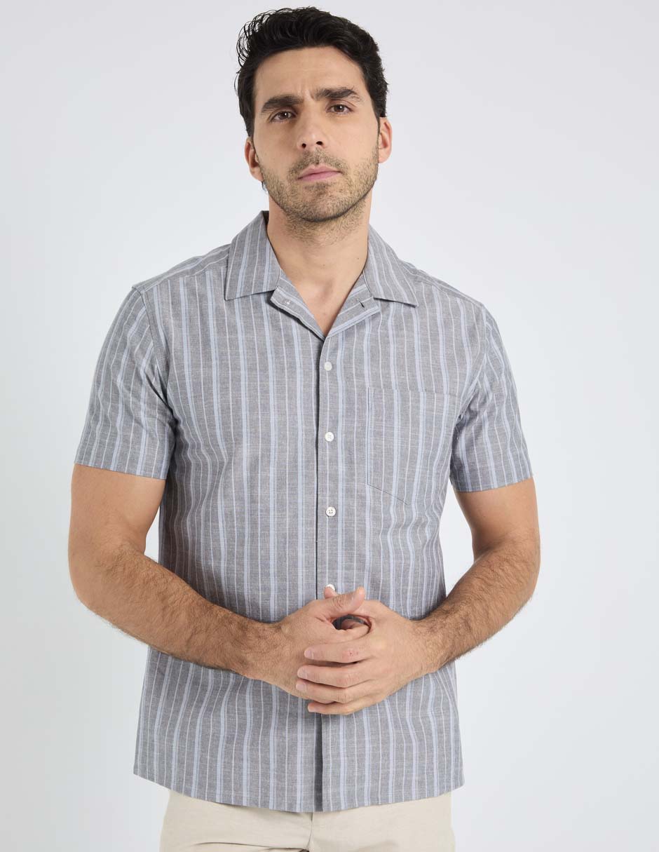 Camisa casual manga corta para hombre