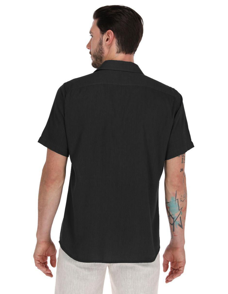 Camisa casual manga corta para hombre 4