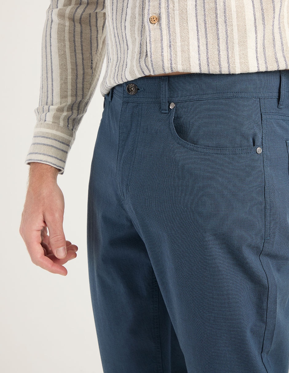 Pantalón straight de algodón para hombre 4