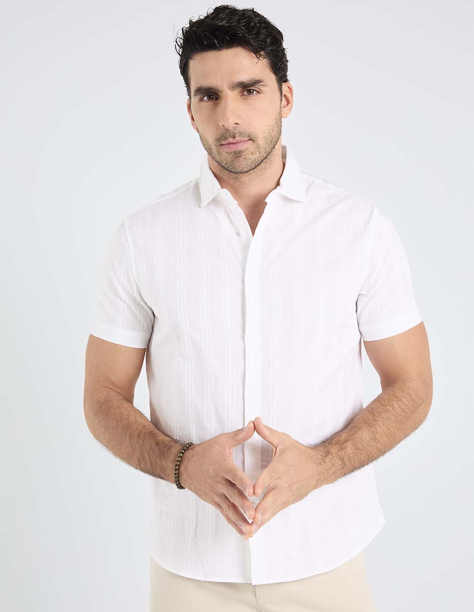 Camisa playa de algodón manga corta para hombre Camisa playa de algodón manga corta para hombre