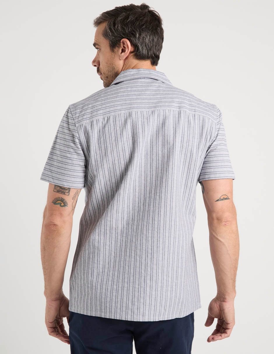Camisa casual de algodón manga corta para hombre 6