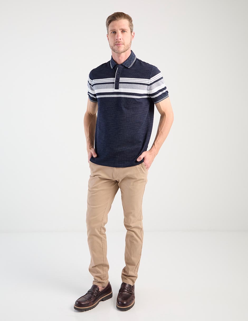 Playera tipo polo Jbe para hombre