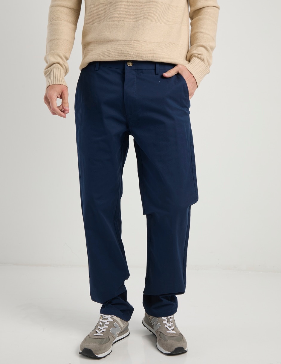 Pantalón regular de algodón para hombre 2