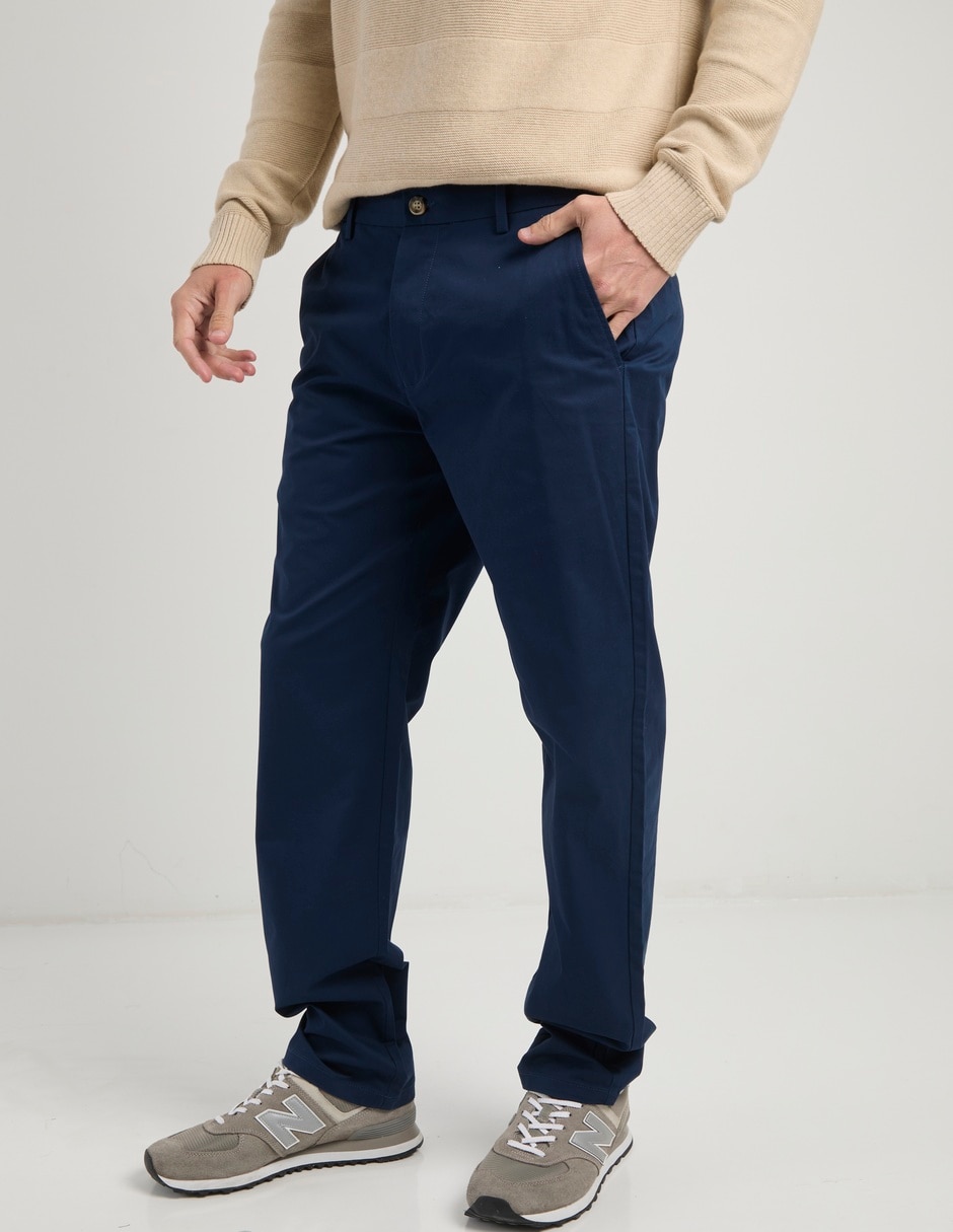 Pantalón regular de algodón para hombre 5