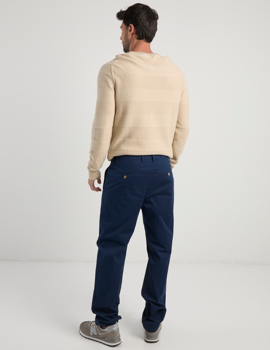 Pantalón regular de algodón para hombre 6