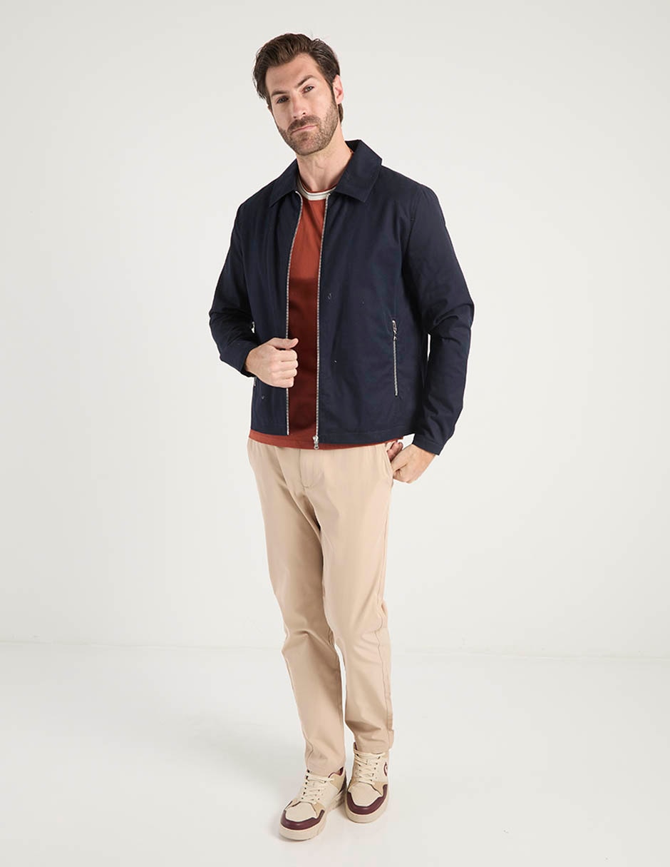 Pantalón chino slim de algodón para hombre 2