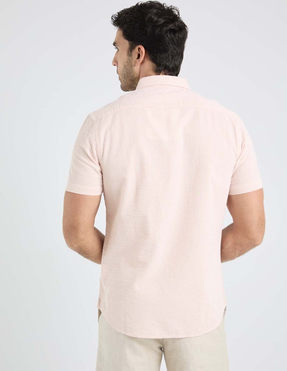 Camisa casual de algodón manga corta para hombre 2