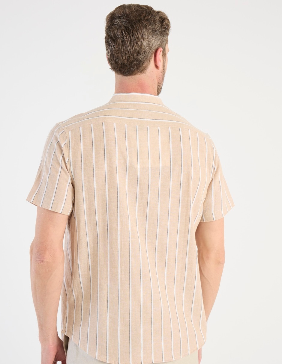 Camisa casual de algodón manga corta para hombre 2