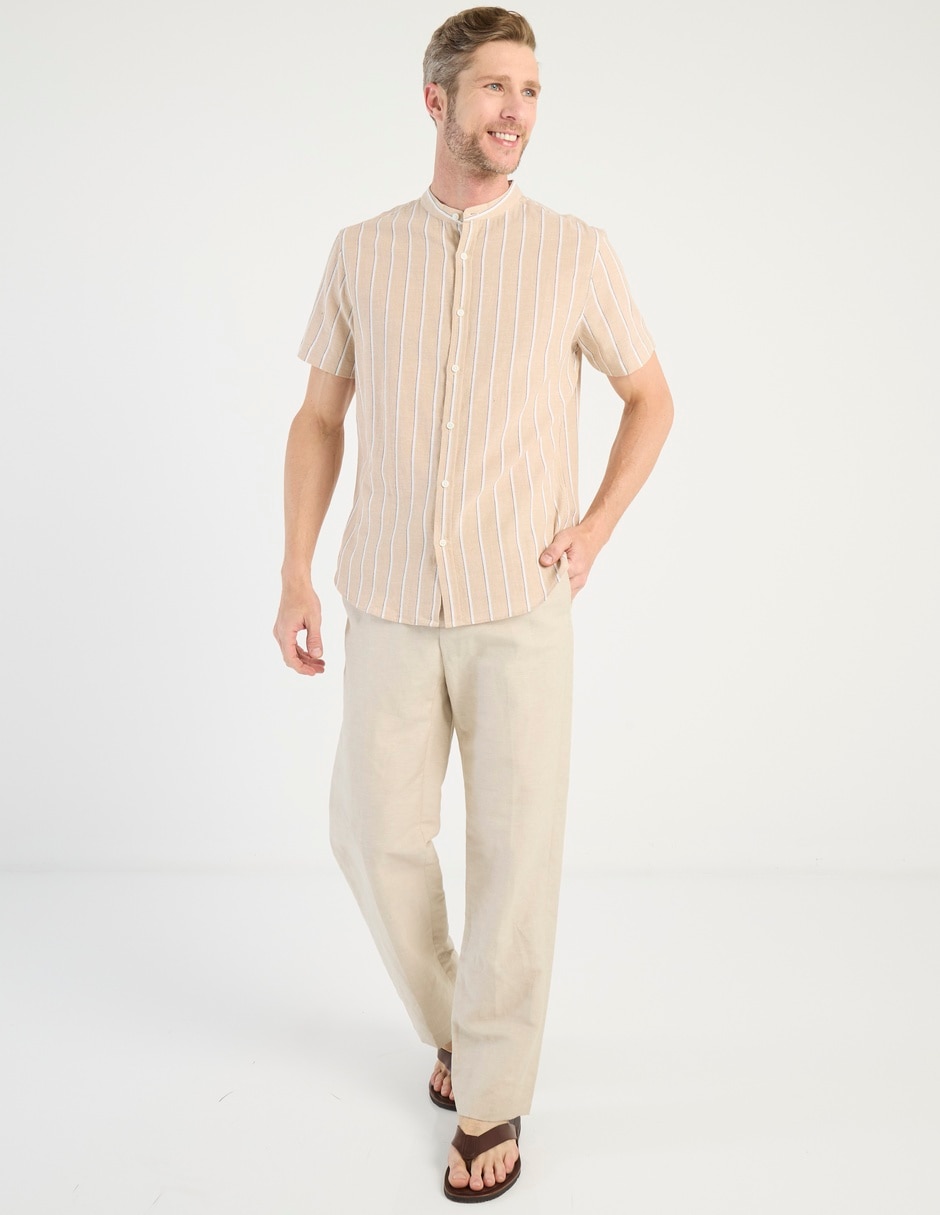Camisa casual de algodón manga corta para hombre 3