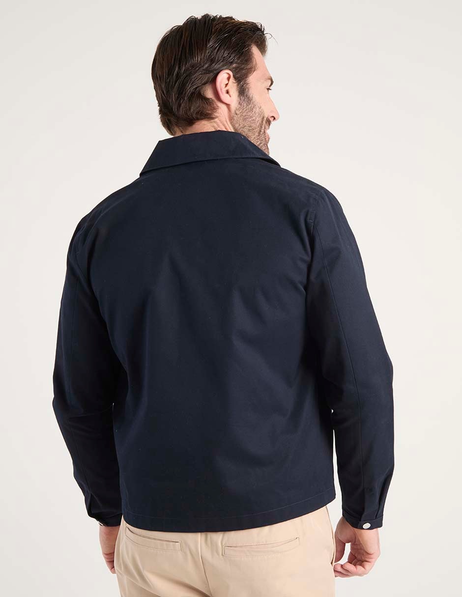Chamarra harrington bolsas con cierre para hombre 6