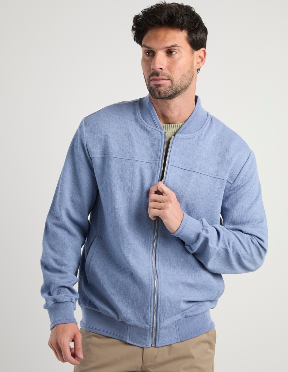 Chamarra bomber con bolsillos para hombre
