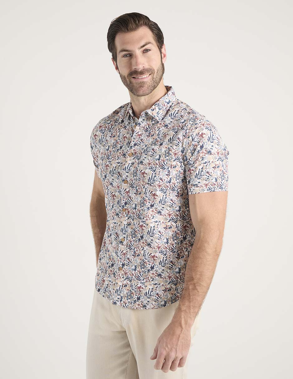 Camisa casual de algodón manga corta para hombre 2