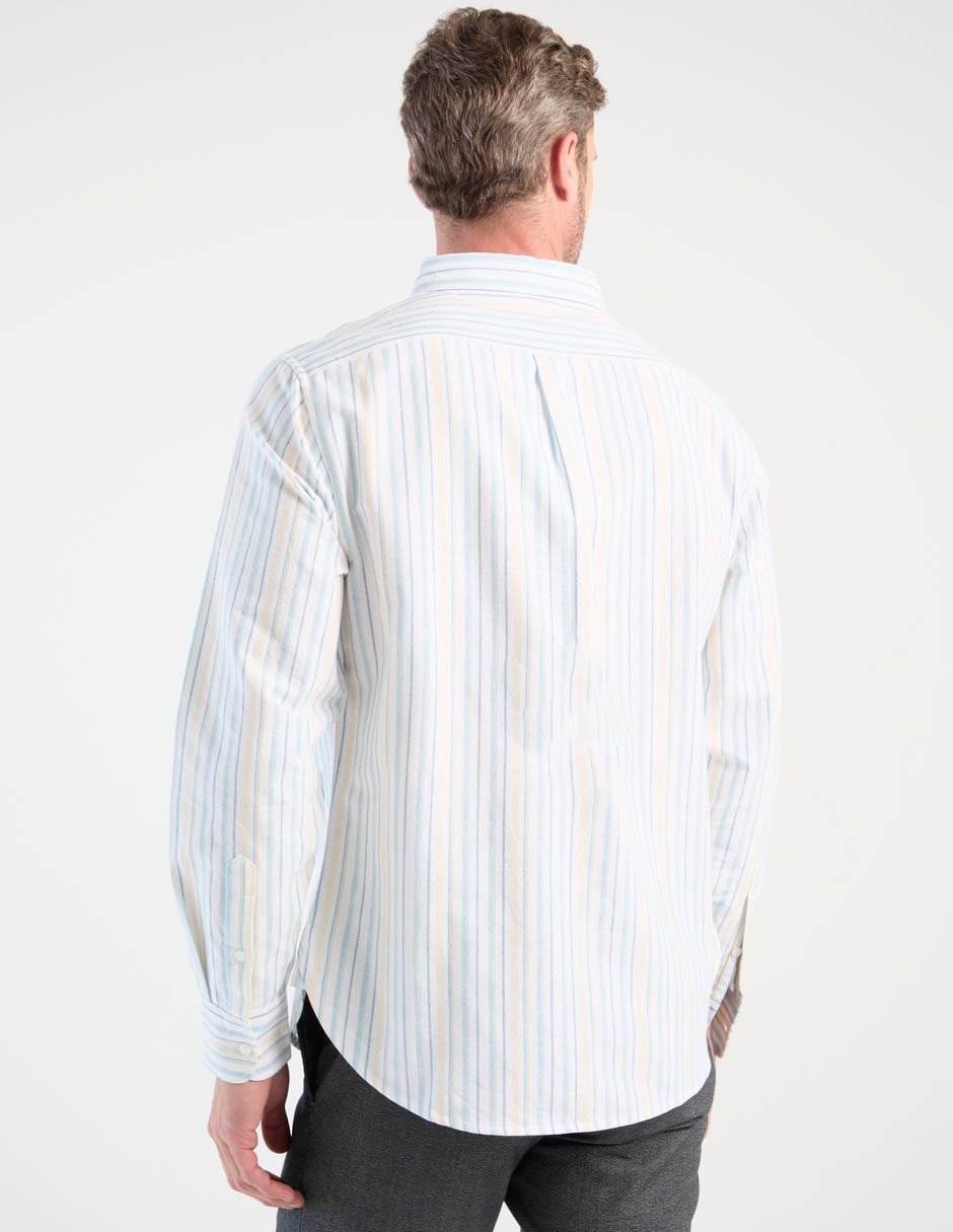 Camisa casual de algodón manga larga para hombre 2