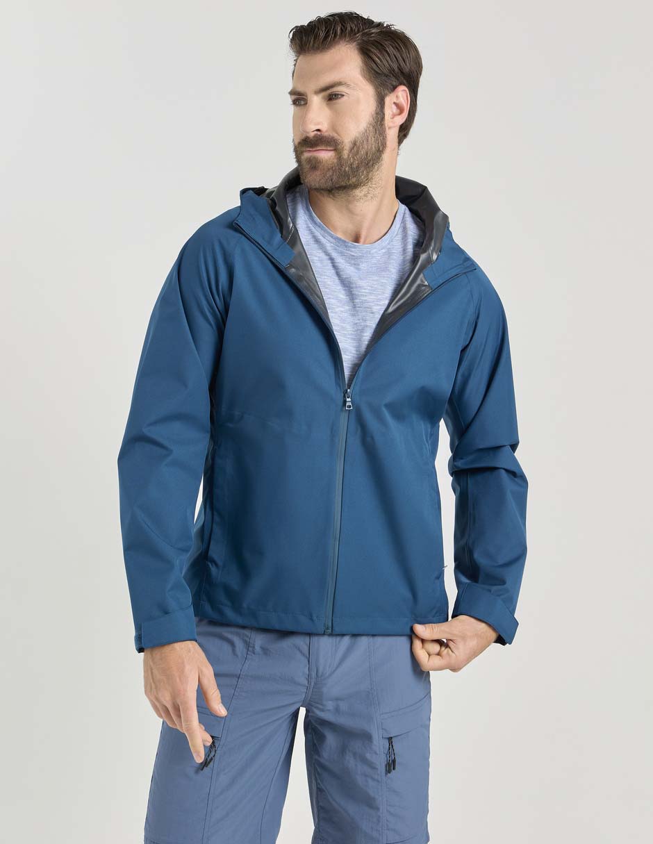 Chamarra rompevientos con capucha para hombre Chamarra rompevientos con capucha para hombre