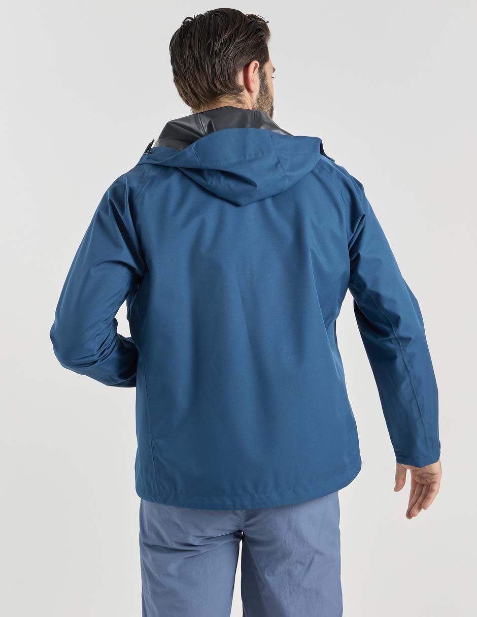 Chamarra rompevientos con capucha para hombre 2