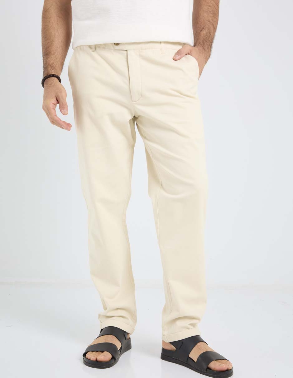 Pantalón chino slim de algodón para hombre