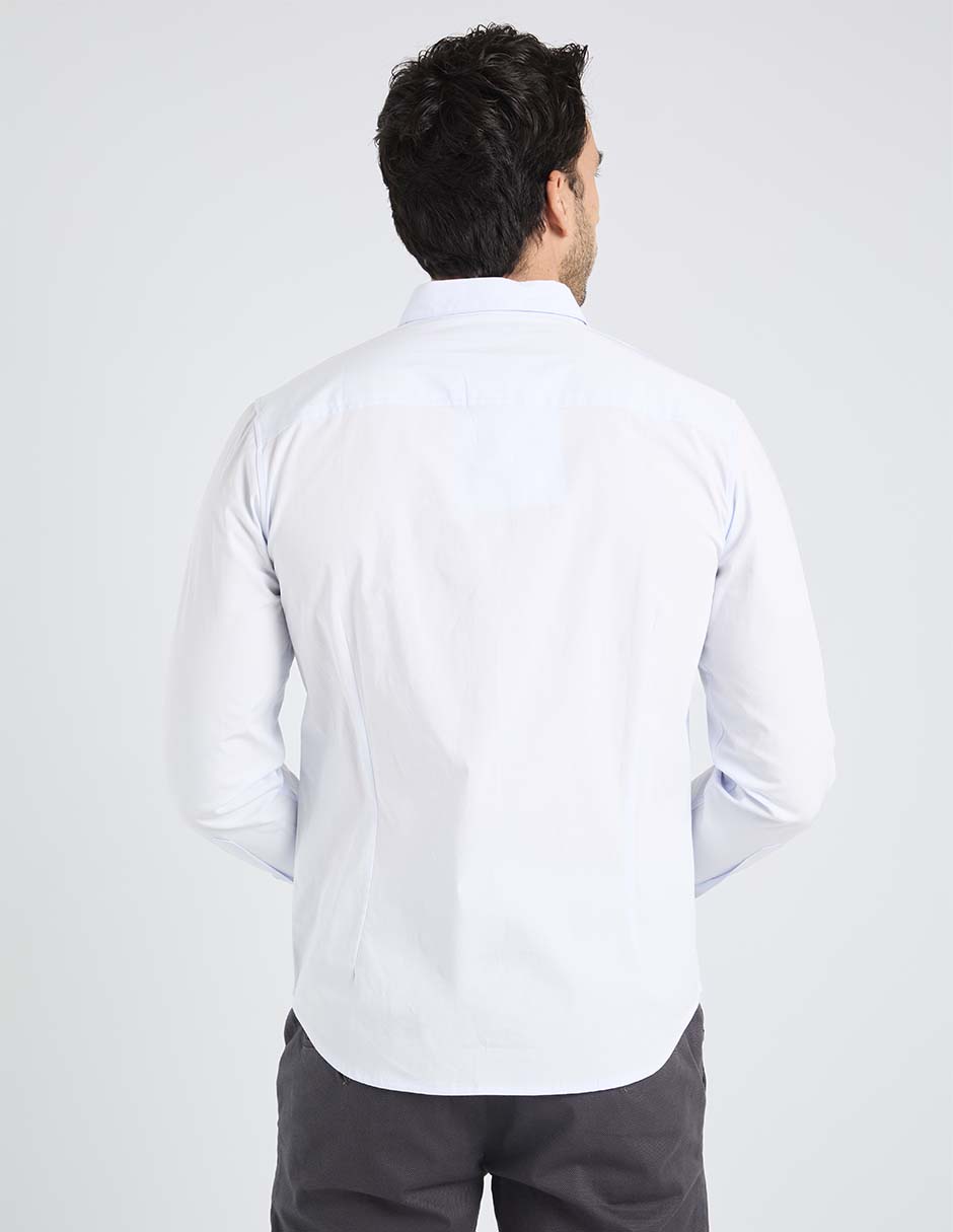 Camisa casual de algodón manga larga para hombre 2
