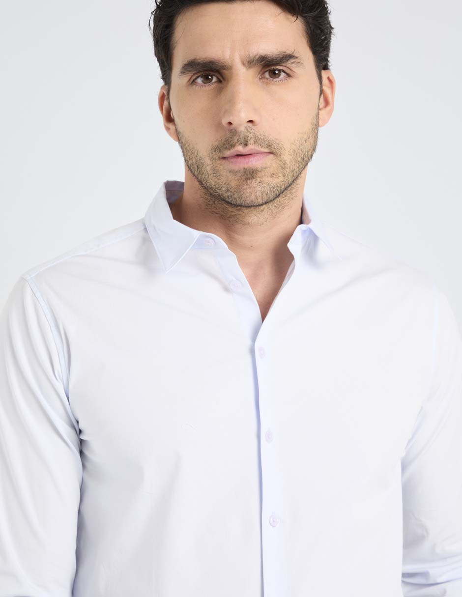 Camisa casual de algodón manga larga para hombre 4