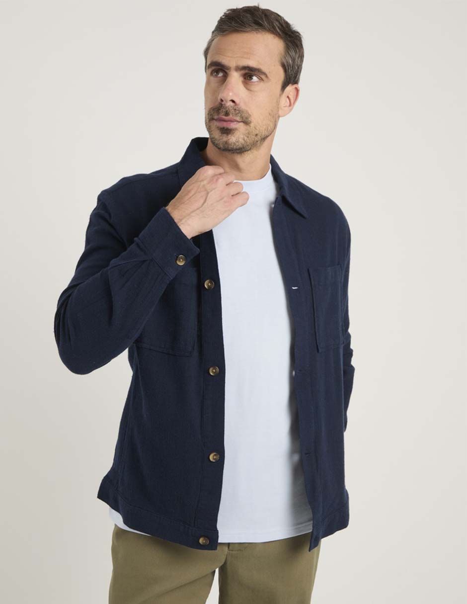 Camisa casual de algodón manga larga para hombre 2