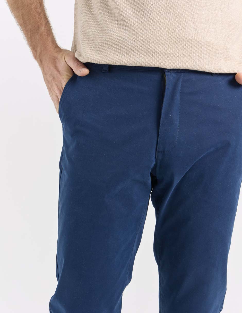 Pantalón business casual chino slim para hombre 9