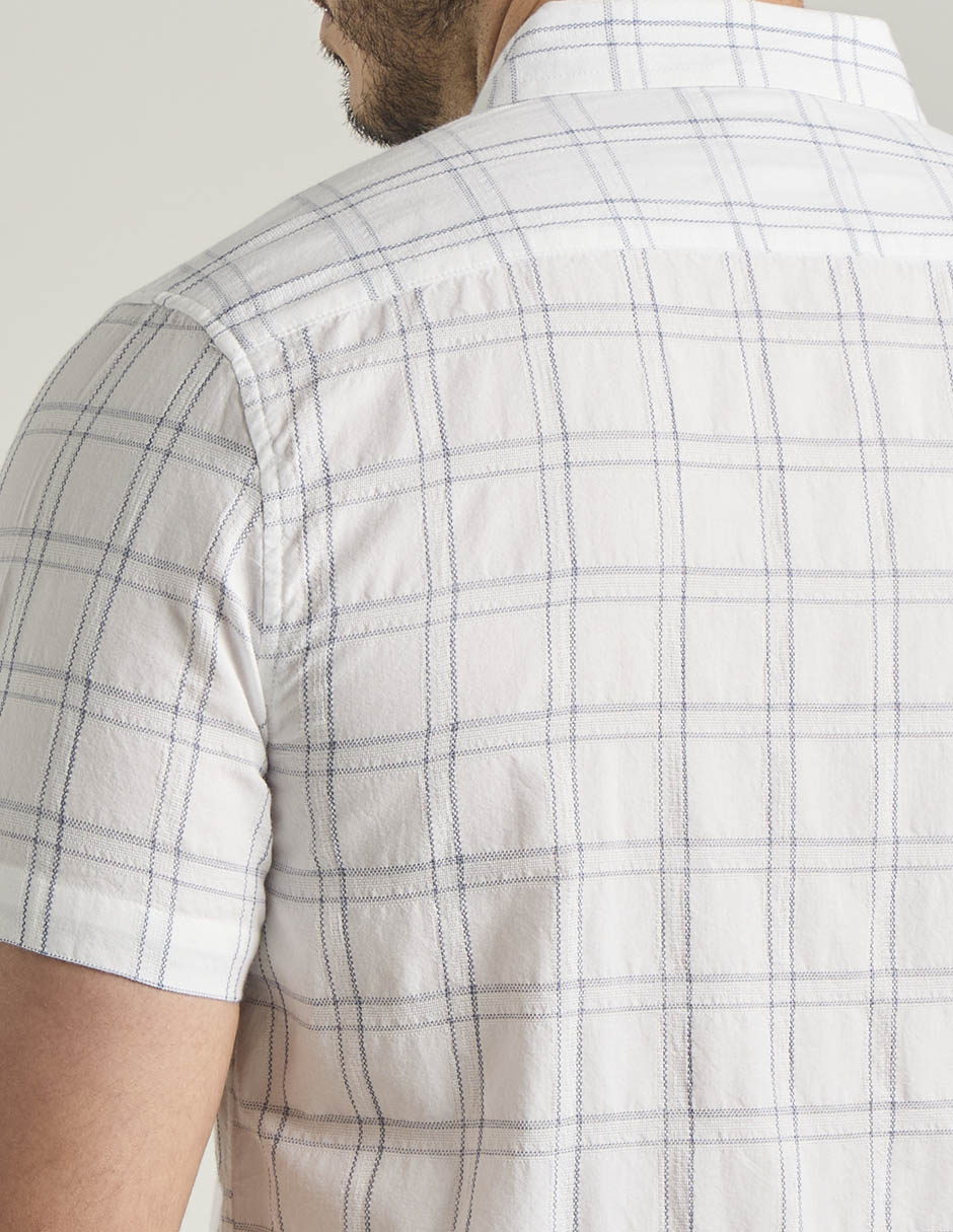 Camisa casual de algodón manga corta para hombre 5
