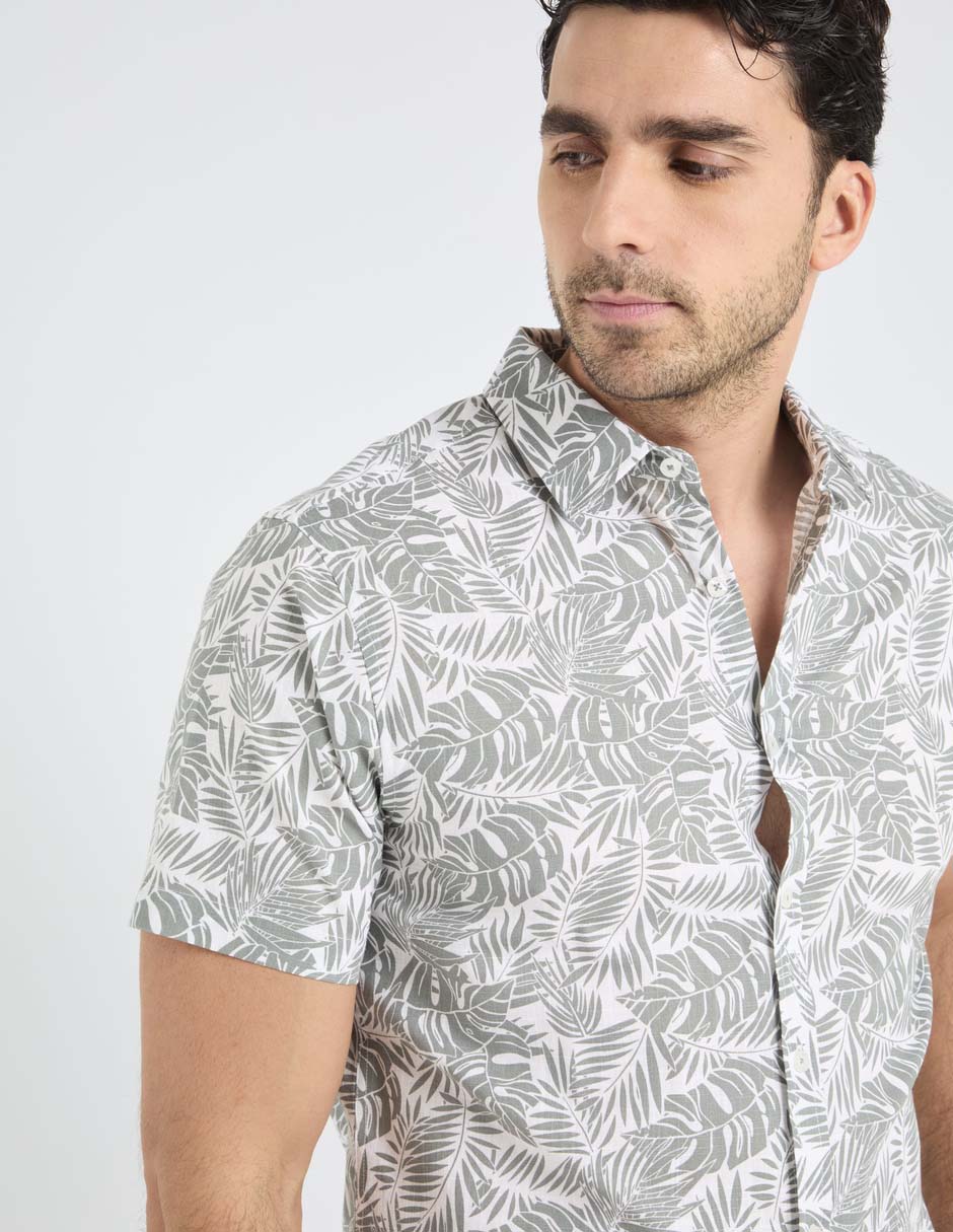 Camisa playa manga corta para hombre 4
