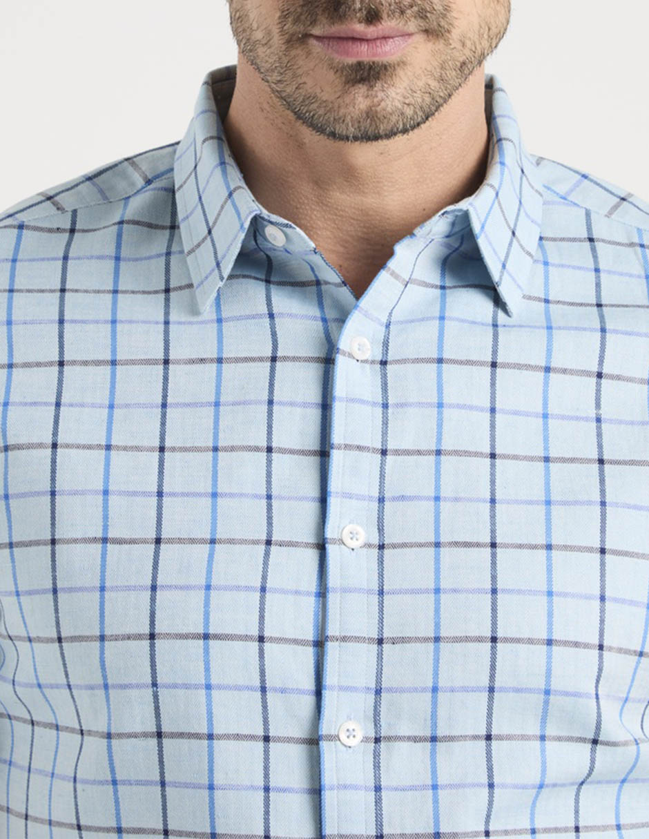 Camisa casual de algodón manga corta para hombre 4