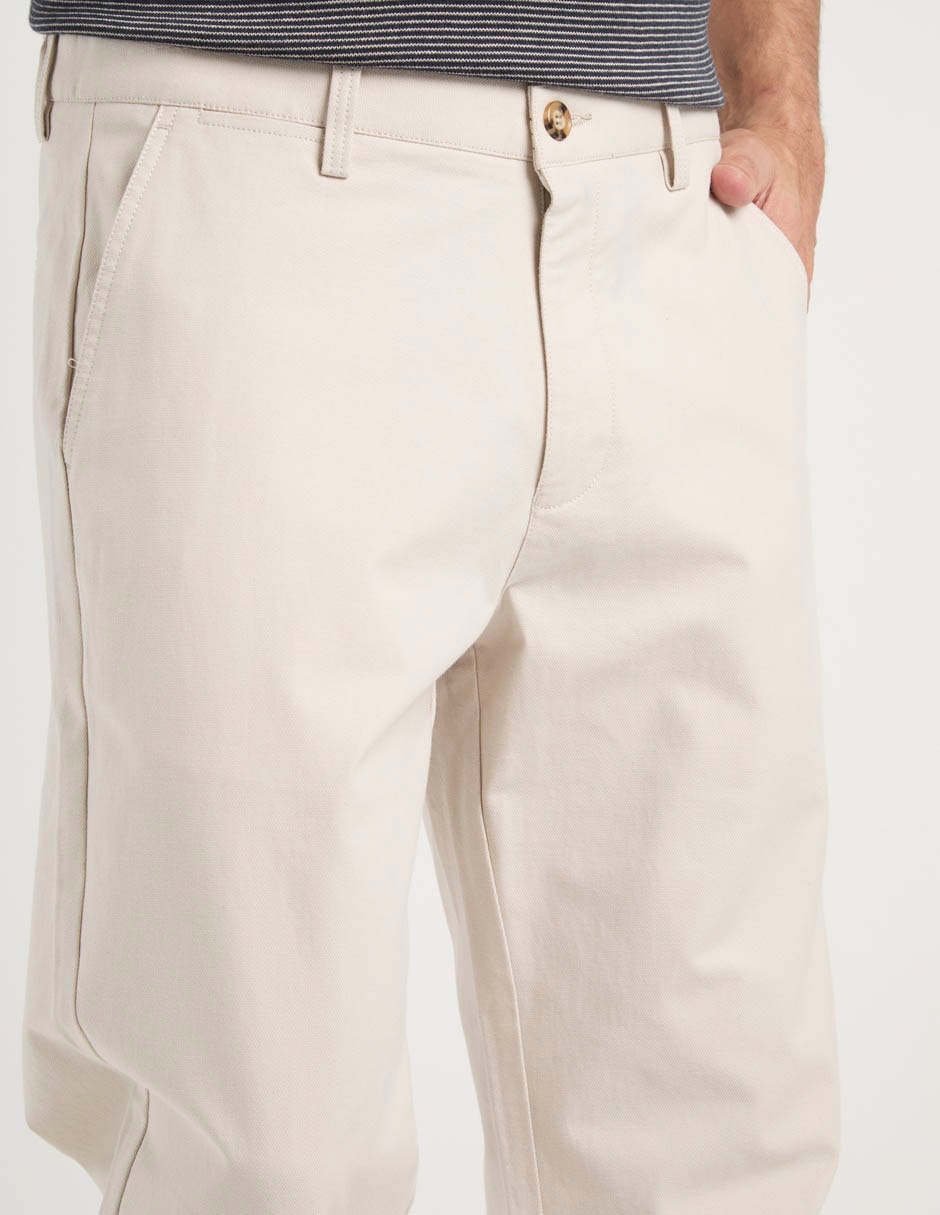Pantalón recto de algodón para hombre 4