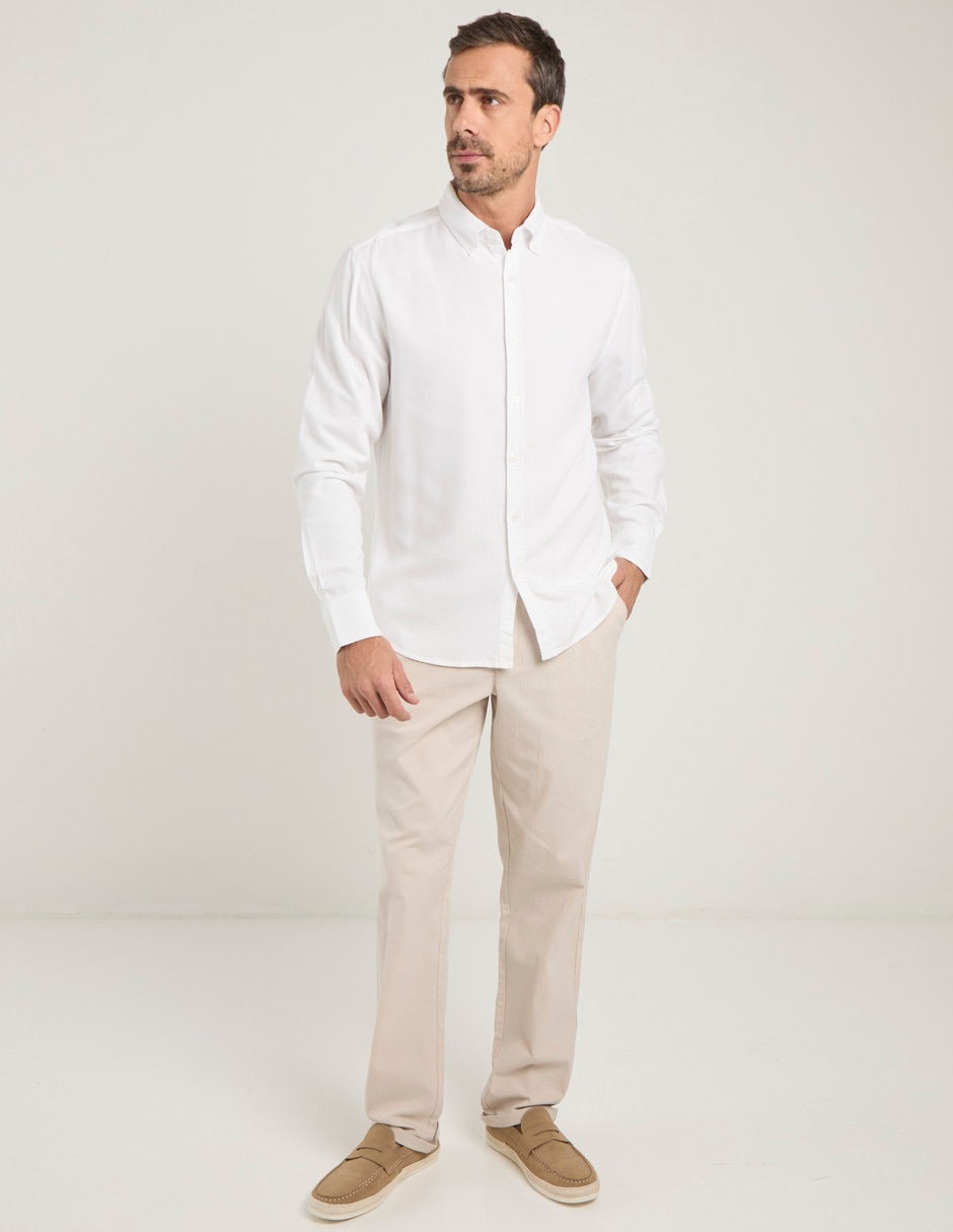 Camisa casual manga larga para hombre 3