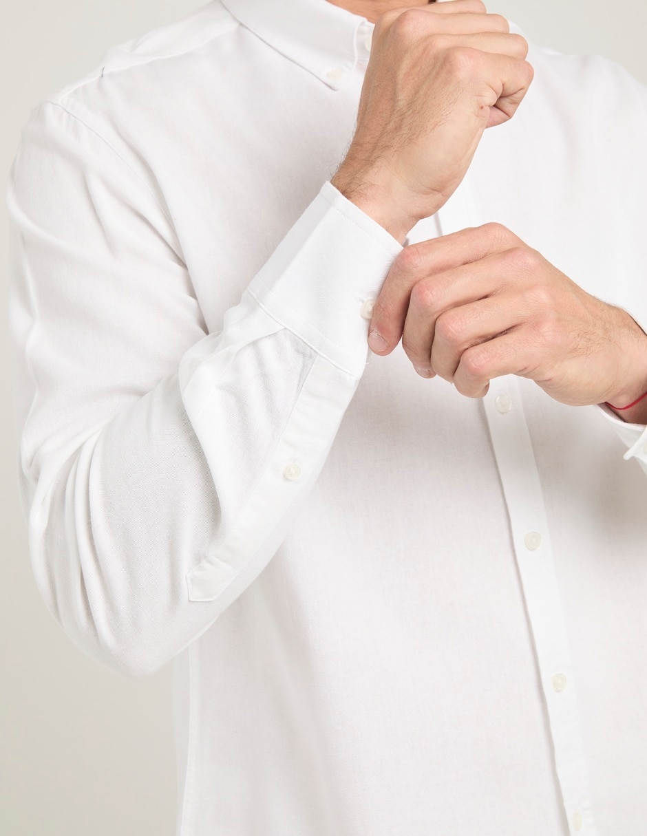 Camisa casual manga larga para hombre 5