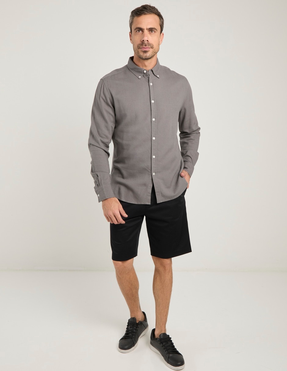 CAMISA R STREET RS260, M, GRIS OBSCURO