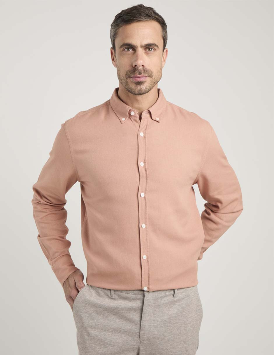 Camisa casual manga larga para hombre