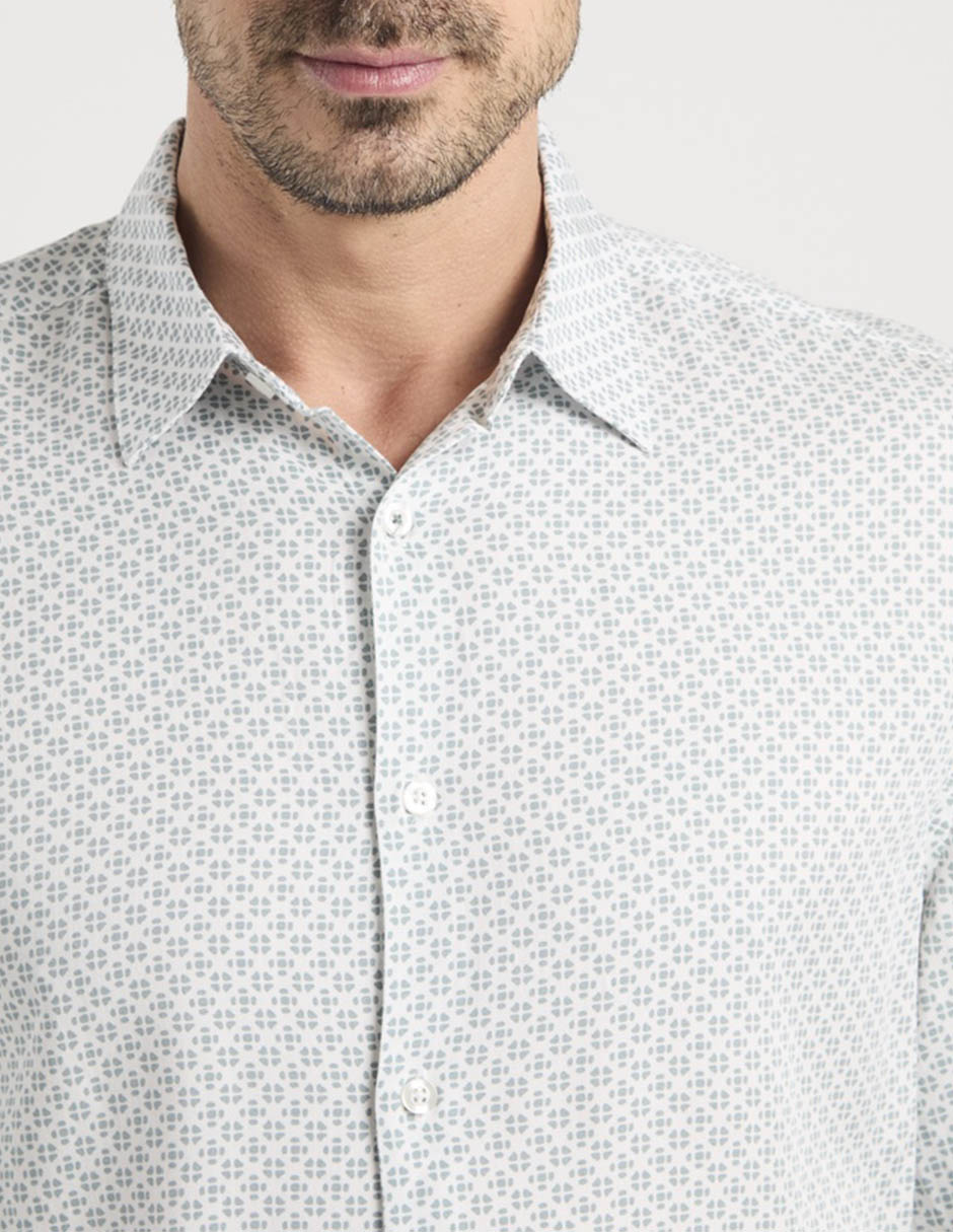 Camisa casual manga larga para hombre 5