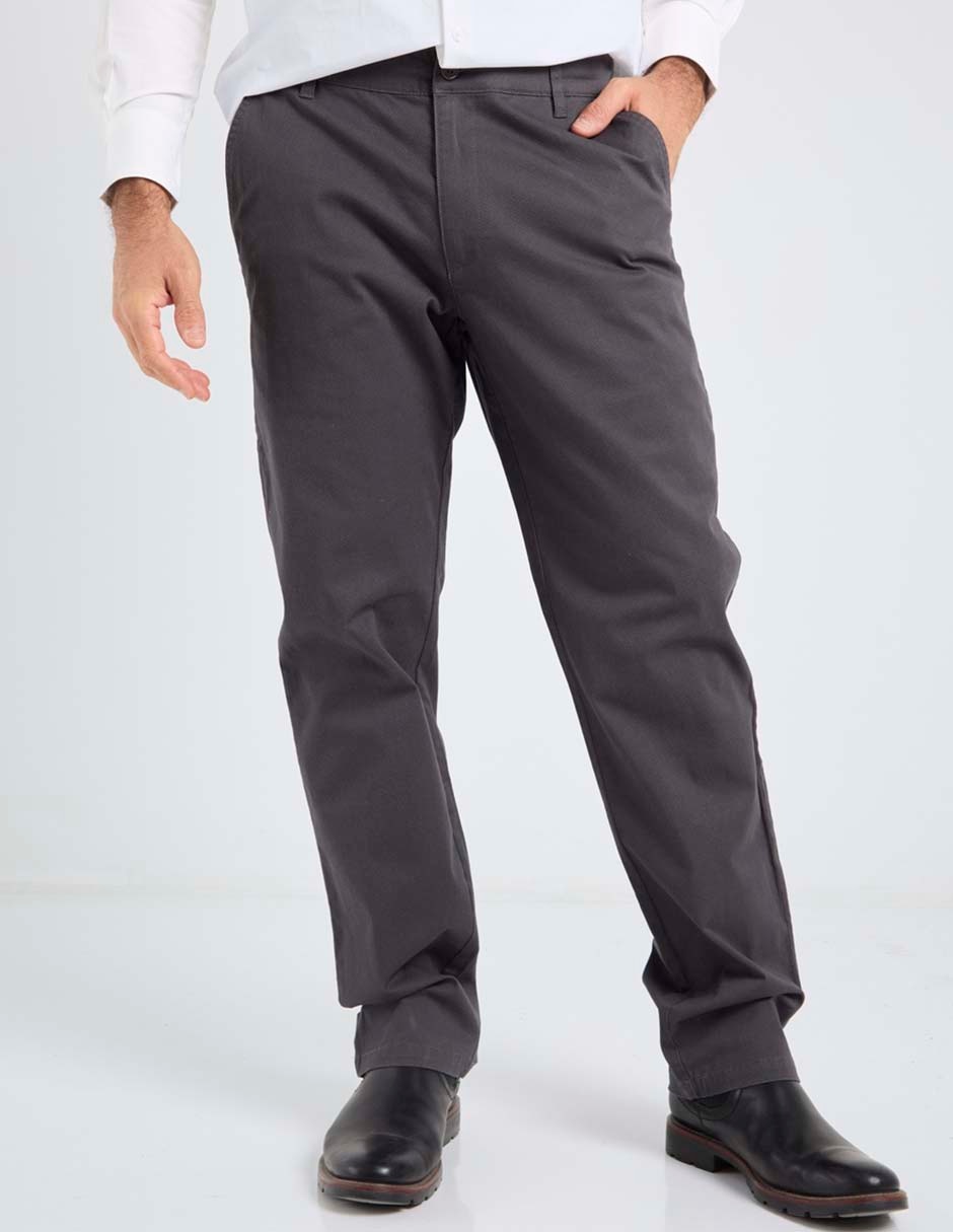 Pantalón chino slim de algodón para hombre