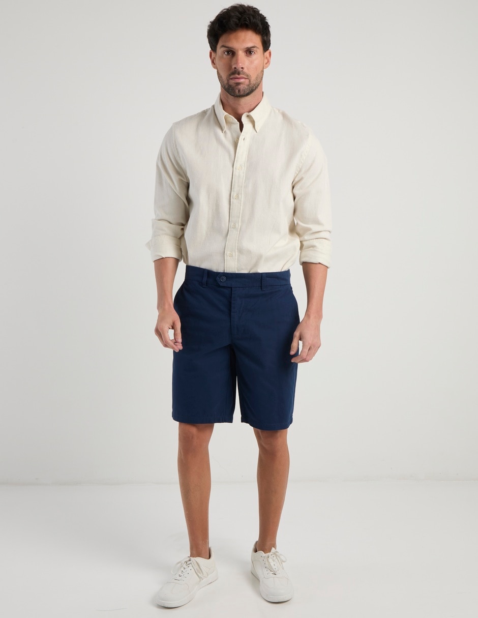Bermuda de algodón para hombre