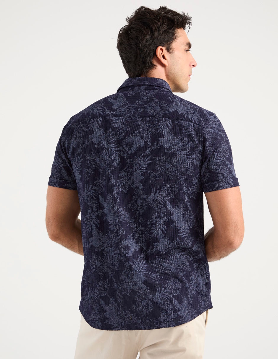Camisa casual de algodón manga corta para hombre 2