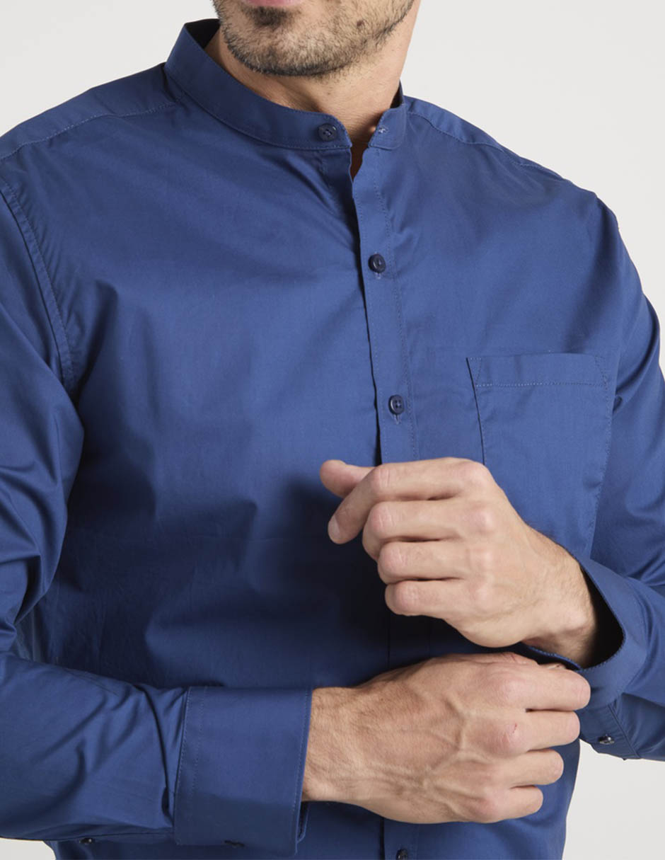 Camisa casual Regent Street de algodón manga larga para hombre