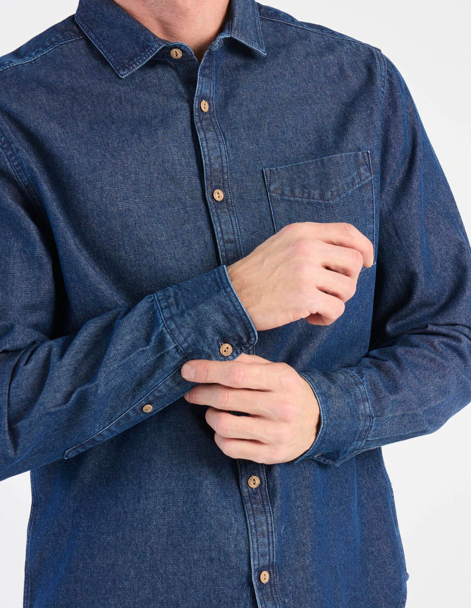 CAMISA R STREET RS2603, XG, AZUL MEDIO