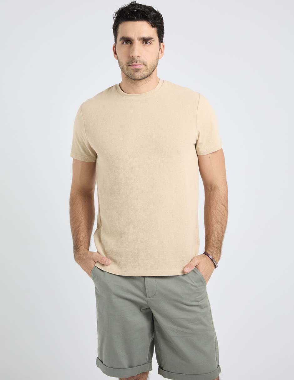 Playera cuello redondo para hombre